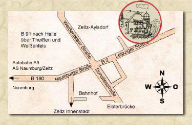 Die Anfahrt zur Villa Kühn